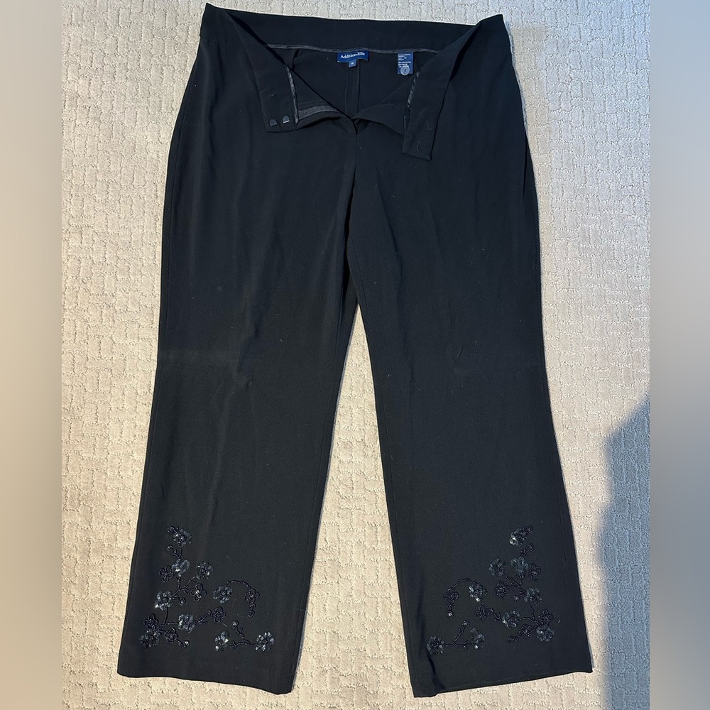 EUC Additionelle dress pants with embellished ankle.